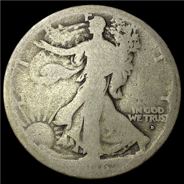 1916-D Silver Walking Liberty Half Dollar   NICELY CIRCULATED
