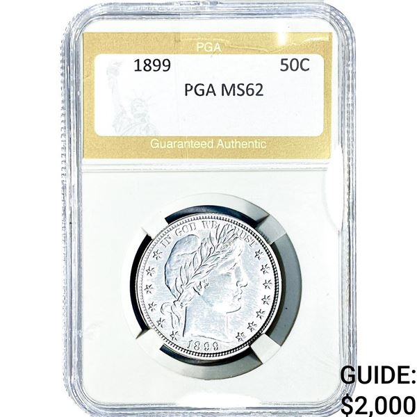 1899 Barber Half Dollar PGA MS62