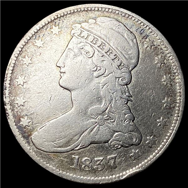 1837 Capped Bust Half Dollar LIGHTLY   CIRCULATED