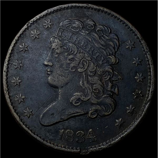 1834 Classic Head Half Cent HIGH GRADE