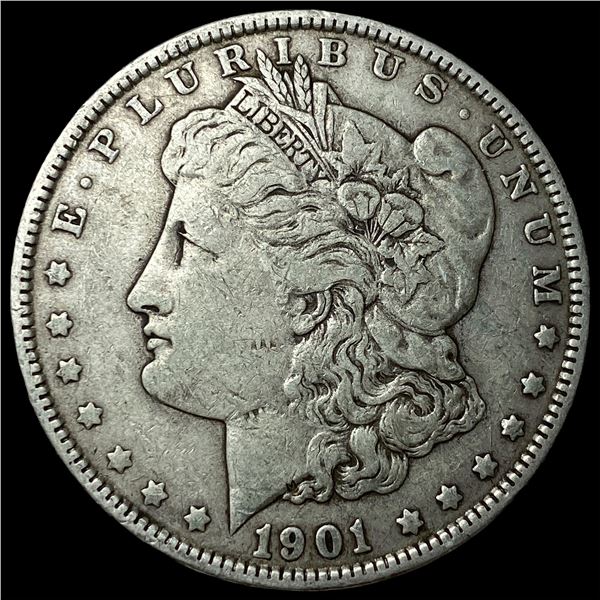 1901 Silver Morgan Dollar ABOUT UNCIRCULATED