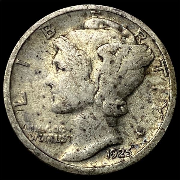 1925-D Silver Mercury Dime LIGHTLY CIRCULATED