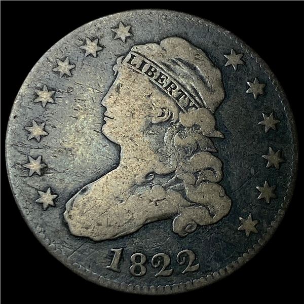 1822 Capped Bust Quarter NICELY CIRCULATED