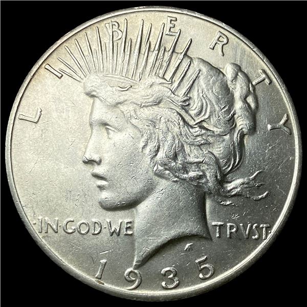 1935-S Silver Peace Dollar CLOSELY   UNCIRCULATED