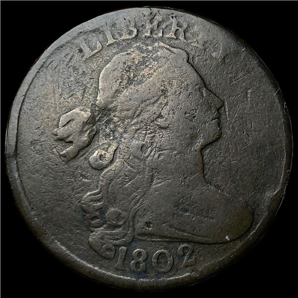 1802 Draped Bust Large Cent NICELY CIRCULATED