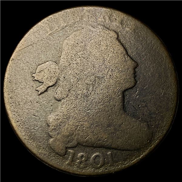 1801 Draped Bust Large Cent NICELY CIRCULATED
