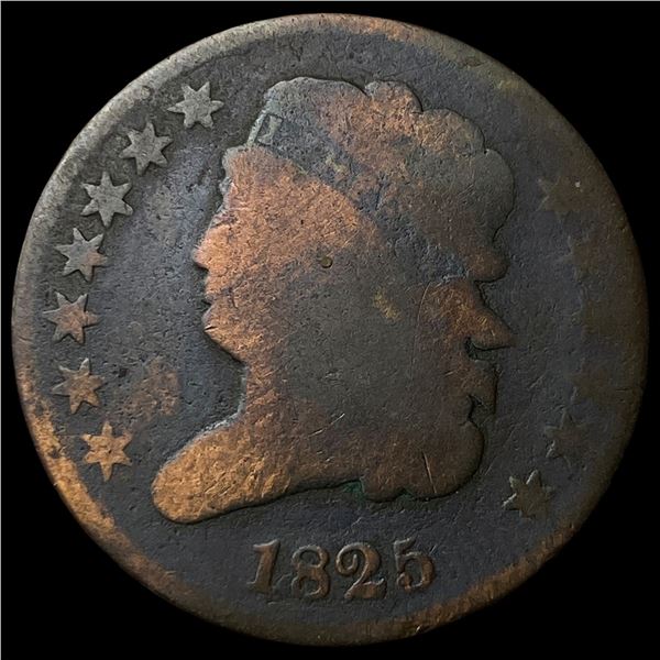 1825 Classic Head Half Cent NICELY CIRCULATED