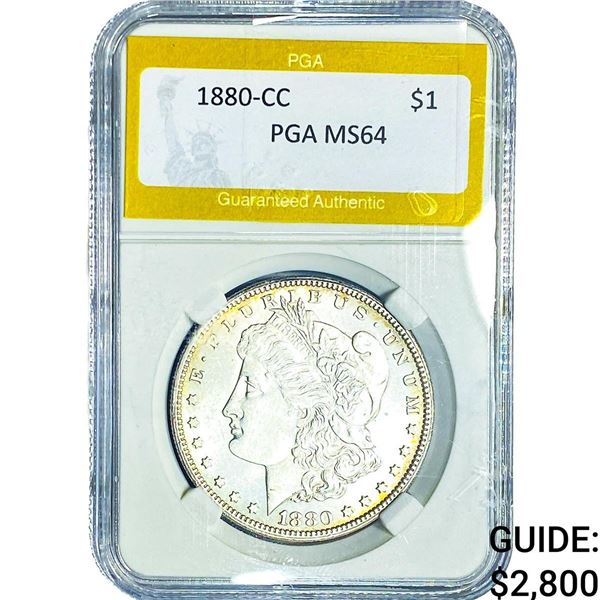 1880-CC Morgan Silver Dollar PGA MS64