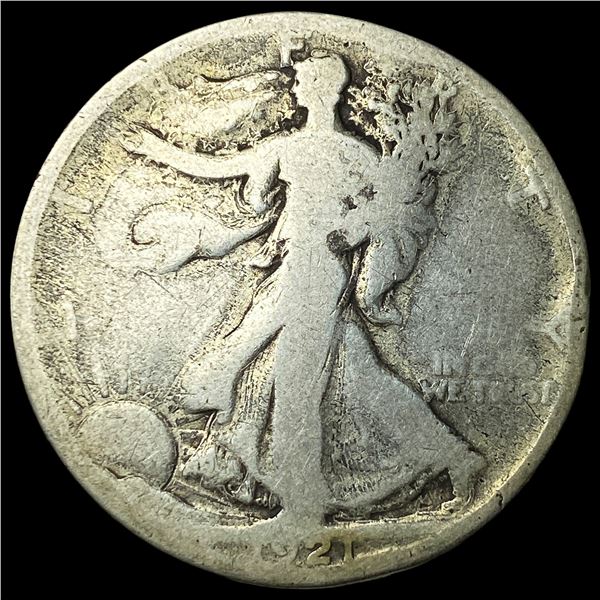 1921 Silver Walking Liberty Half Dollar   NICELY CIRCULATED