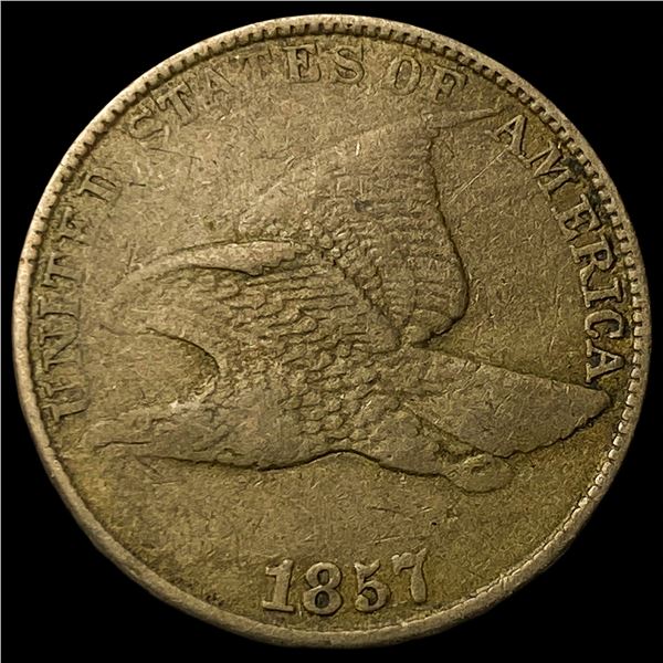 1857 Flying Eagle Cent NEARLY UNCIRCULATED