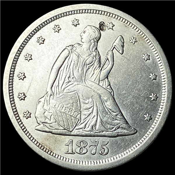 1875-S Silver Twenty Cents CHOICE AU