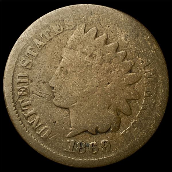1869 Indian Head Cent NICELY CIRCULATED