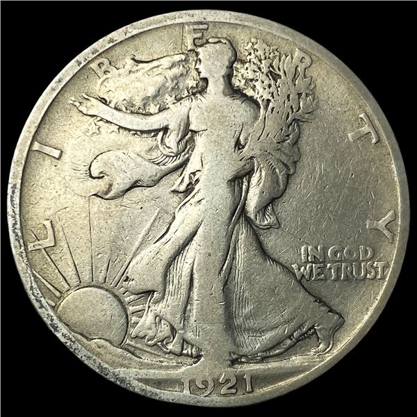 1921-S Silver Walking Liberty Half Dollar   NICELY CIRCULATED