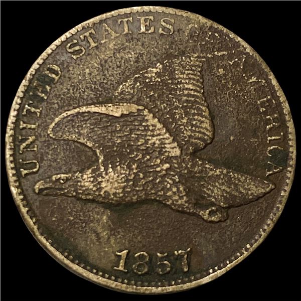 1857 Flying Eagle Cent CLOSELY UNCIRCULATED