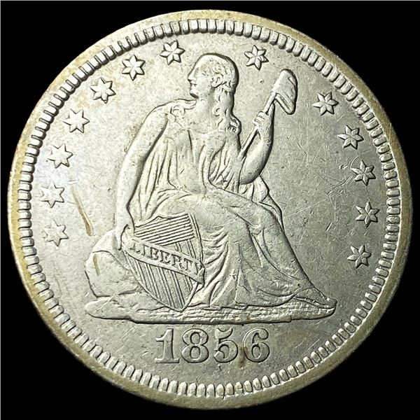 1856 Seated Liberty Quarter CLOSELY   UNCIRCULATED