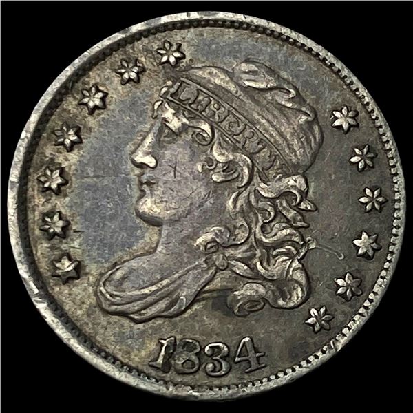 1834 Capped Bust Half Dime NEARLY   UNCIRCULATED
