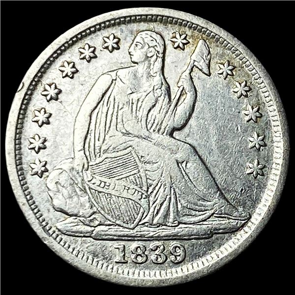 1839-O Seated Liberty Half Dime NEARLY  UNCIRCULATED