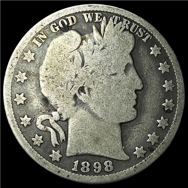 1898-O Silver Barber Half Dollar NICELY   CIRCULATED