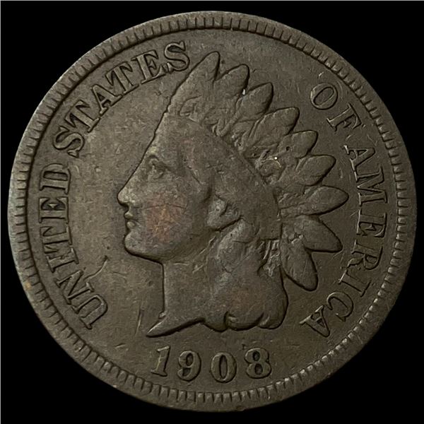 1908-S Indian Head Cent LIGHTLY CIRCULATED