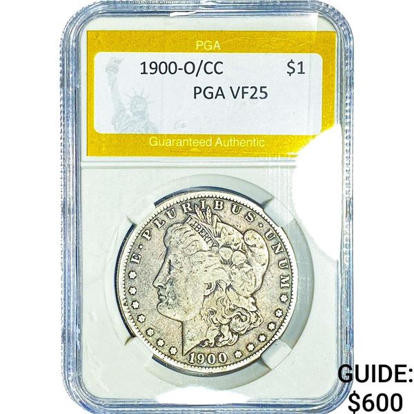 1900-O/CC Morgan Silver Dollar PGA VF25
