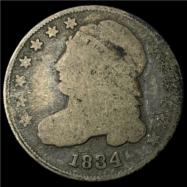 1834 Capped Bust Dime LIGHTLY CIRCULATED