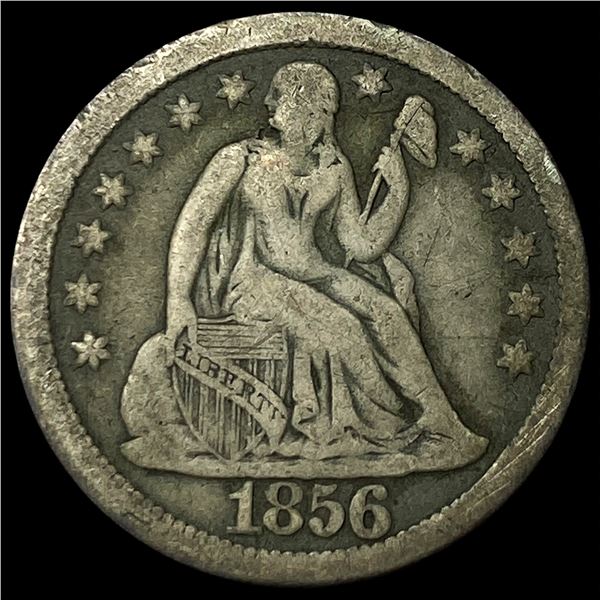 1856 Seated Liberty Dime NICELY CIRCULATED