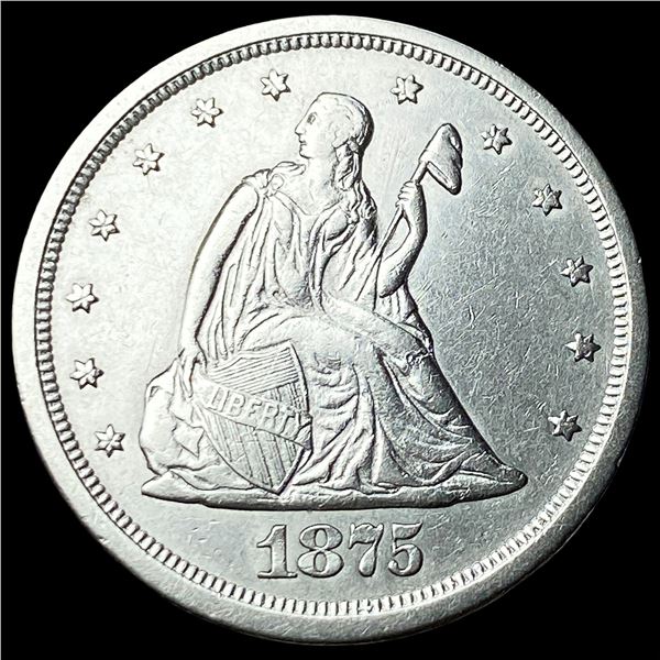 1875-S Silver Twenty Cents CLOSELY   UNCIRCULATED