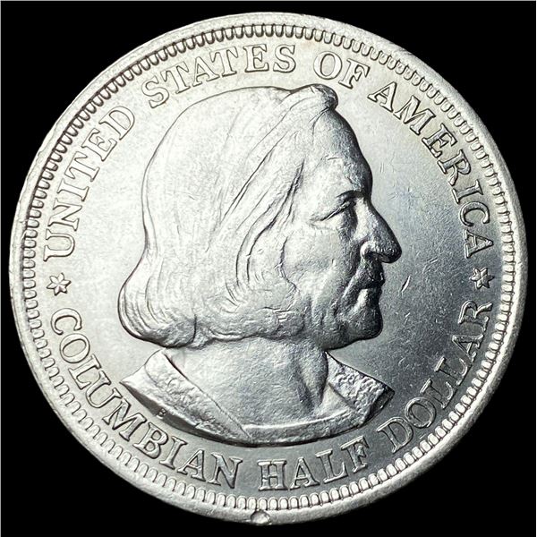 1893 Silver Columbian Expo Half Dollar  CLOSELY UNCIRCULATED