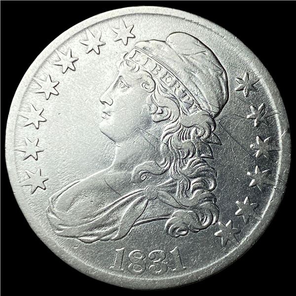 1831 Capped Bust Half Dollar NEARLY  UNCIRCULATED