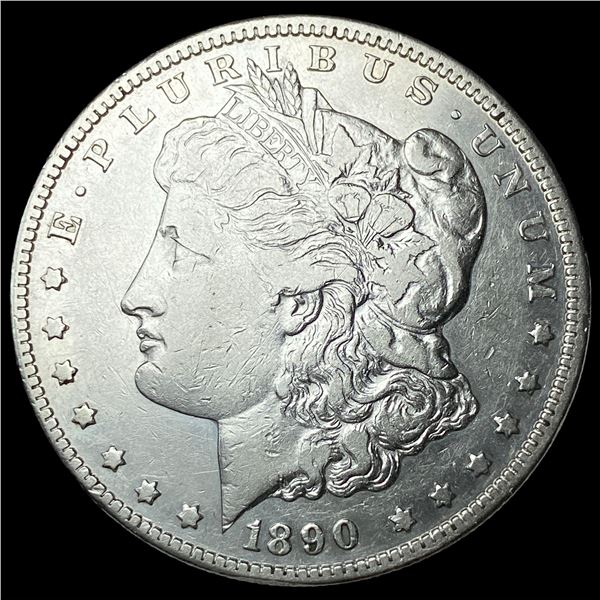1890-CC Silver Morgan Dollar NEARLY  UNCIRCULATED