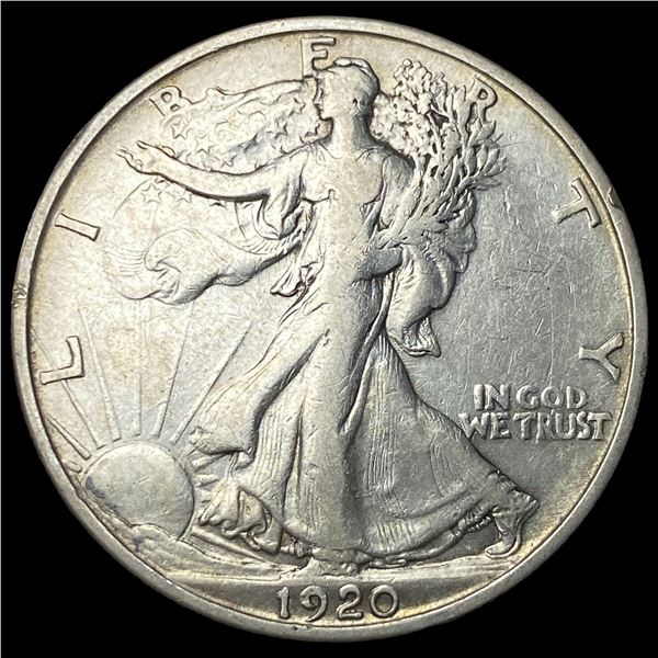 1920 Silver Walking Liberty Half Dollar  NEARLY UNCIRCULATED