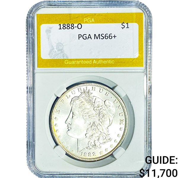 1888-O Morgan Silver Dollar PGA MS66+