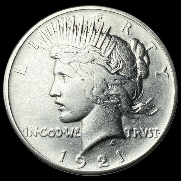 1921 Silver Peace Dollar NEARLY UNCIRCULATED