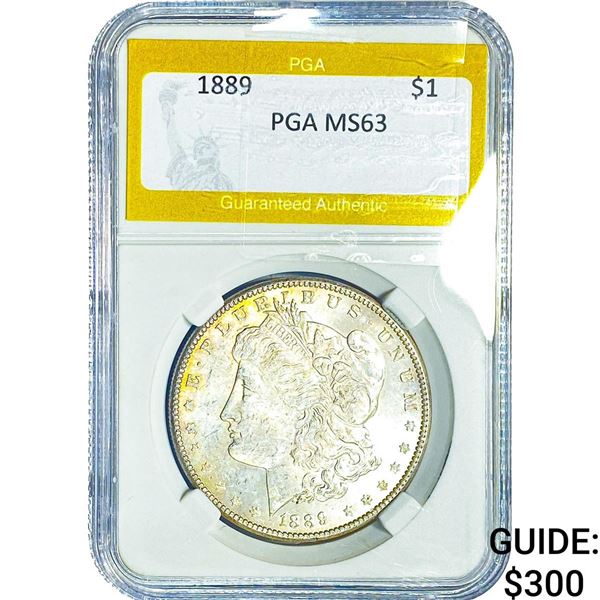 1889 Morgan Silver Dollar PGA MS63