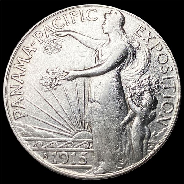 1915-S Silver Panama-Pacific Half Dollar  CLOSELY UNCIRCULATED