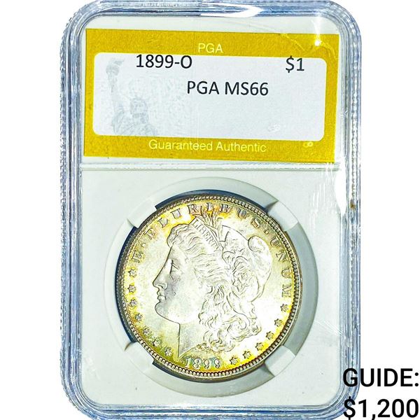 1899-O Morgan Silver Dollar PGA MS66