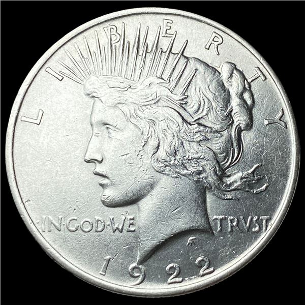 1922 Silver Peace Dollar CLOSELY UNCIRCULATED