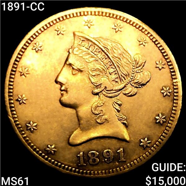 1891-CC $10 Gold Eagle UNCIRCULATED