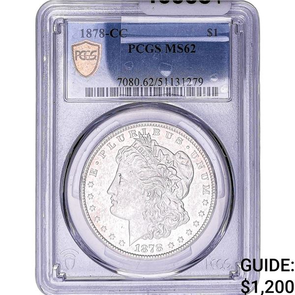 1878-CC Morgan Silver Dollar PCGS MS62