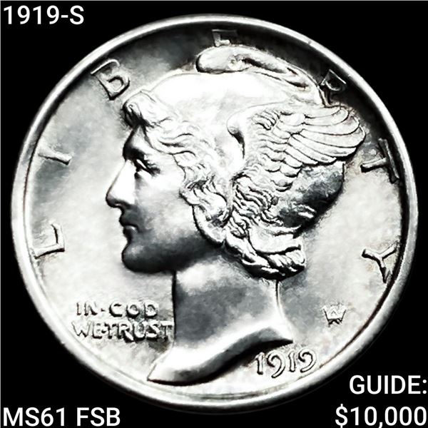 1919-S Mercury Dime UNCIRCULATED FSB