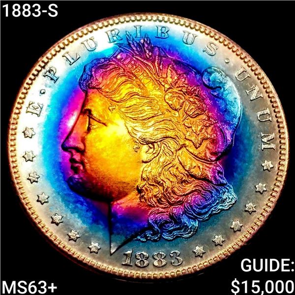 1883-S Morgan Silver Dollar CHOICE BU+