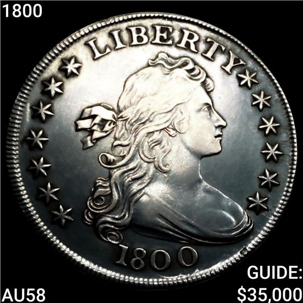 1800 Draped Bust Dollar CHOICE AU