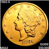 Image 1 : 1865-S $20 Gold Double Eagle CHOICE BU