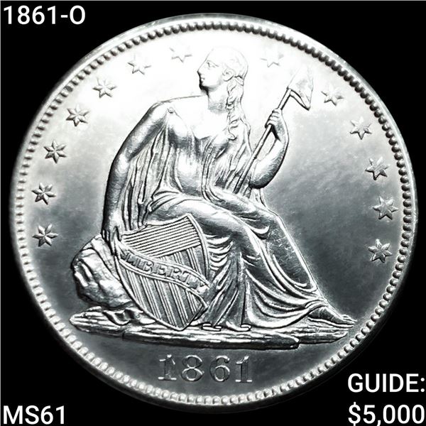 1861-O Seated Liberty Half Dollar UNCIRCULATED