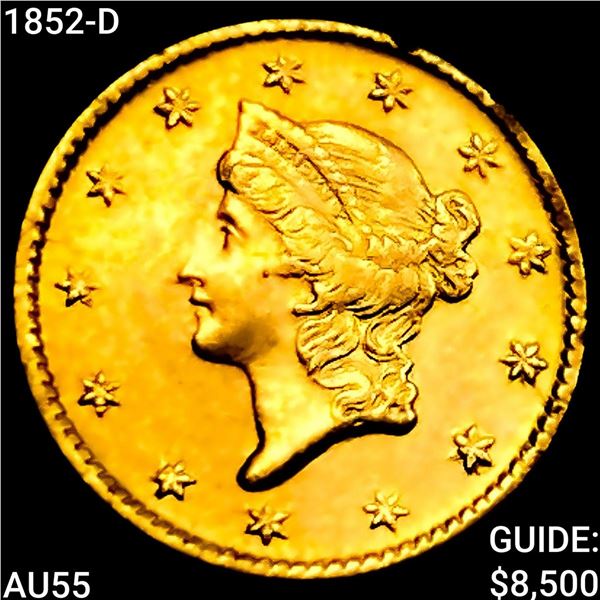 1852-D Rare Gold Dollar HIGH GRADE