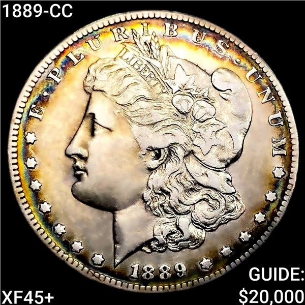 1889-CC Morgan Silver Dollar NEARLY UNCIRCULATED+