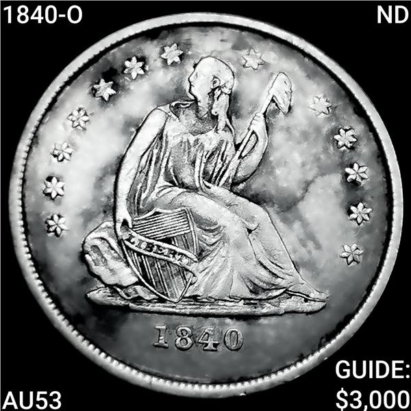 1840-O ND Seated Liberty Quarter CLOSELY UNCIRCULATED