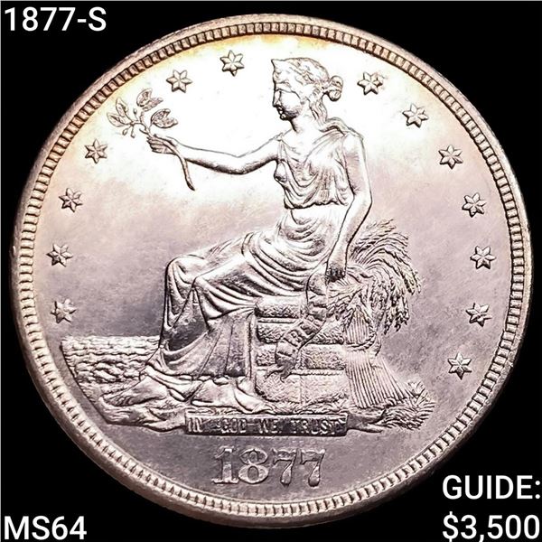 1877-S Silver Trade Dollar CHOICE BU