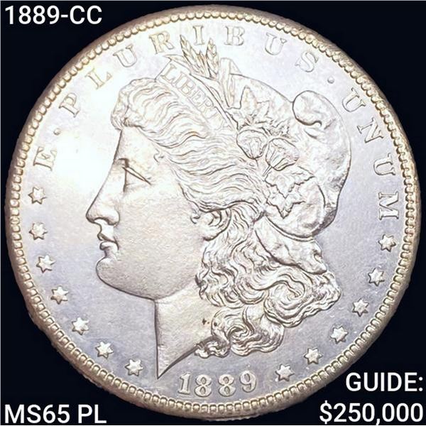1889-CC Morgan Silver Dollar GEM BU PL