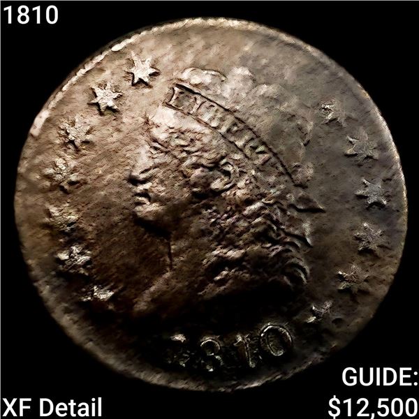 1810 Classic Head Large Cent NEARLY UNCIRCULATED